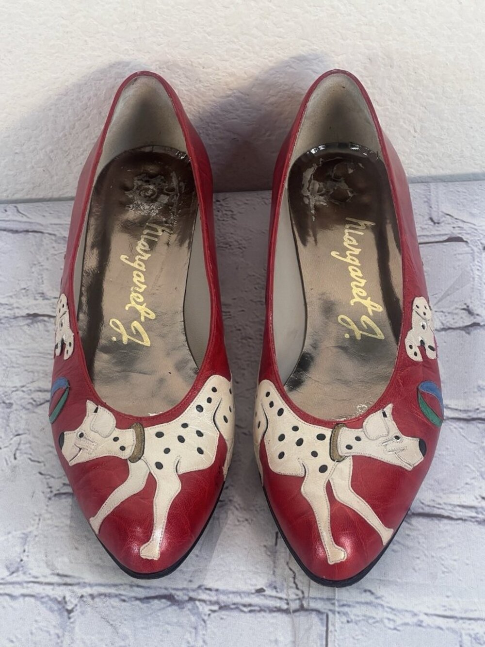 vtg 80' Margaret J Novelty Pumps Animal Applique Collection Low Heel  Sz 6.5 M - Picture 10 of 11